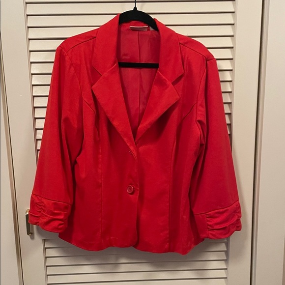 Dress Barn Jackets & Blazers - Dress Barn Vibrant Red Women's Blazer